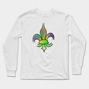 Mardi Gras Fleur De Lis Long Sleeve T-Shirt